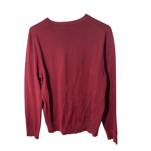 Apt 9 Men's Small Merino Wool Preppy Academia Business V-Neck Pullover Sweater - Picture 3 of 4